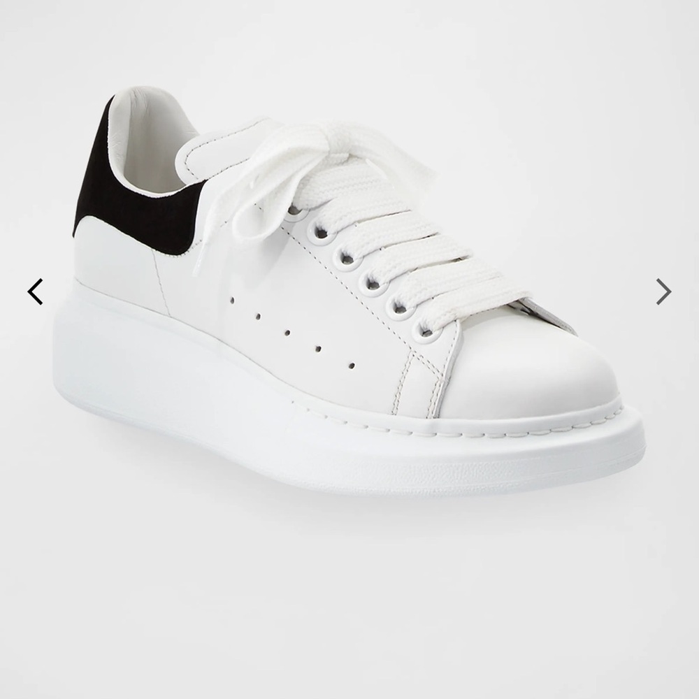 Alexander McQueen White and Black Sneakers